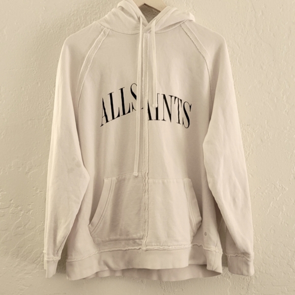Allsaints Diverge Oth Hood in Ash White Size Large - Picture 1 of 7